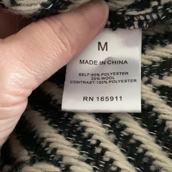 Grace + Karma Cropped Black and White Women's Jacket/Blazer - Picture 8 of 9